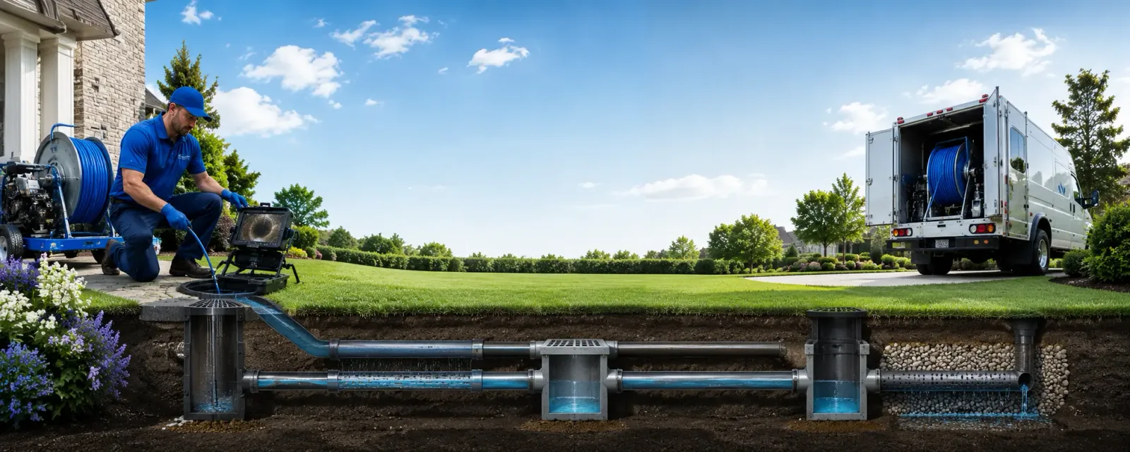 Outdoor drain cleaning information for Ipava, IL